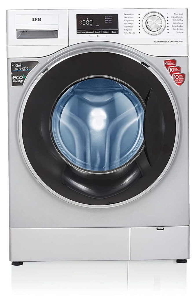 IFB 8 Kg 5 Star Front Load Washing Machine 2X Power Dual Steam